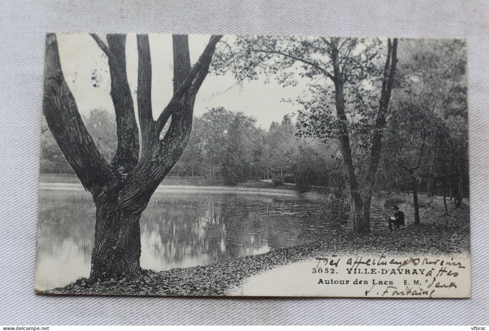 Cpa 1911, Ville d'Avray, autour des lacs, Hauts de Seine 92