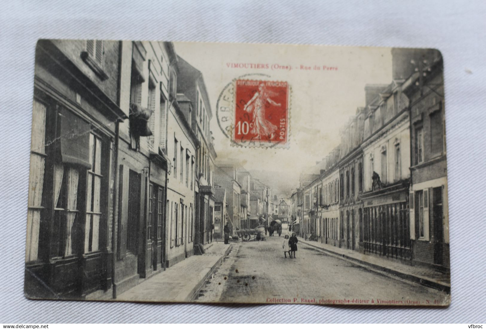 Cpa 1911, Vimoutiers, rue du Perré, Orne 61