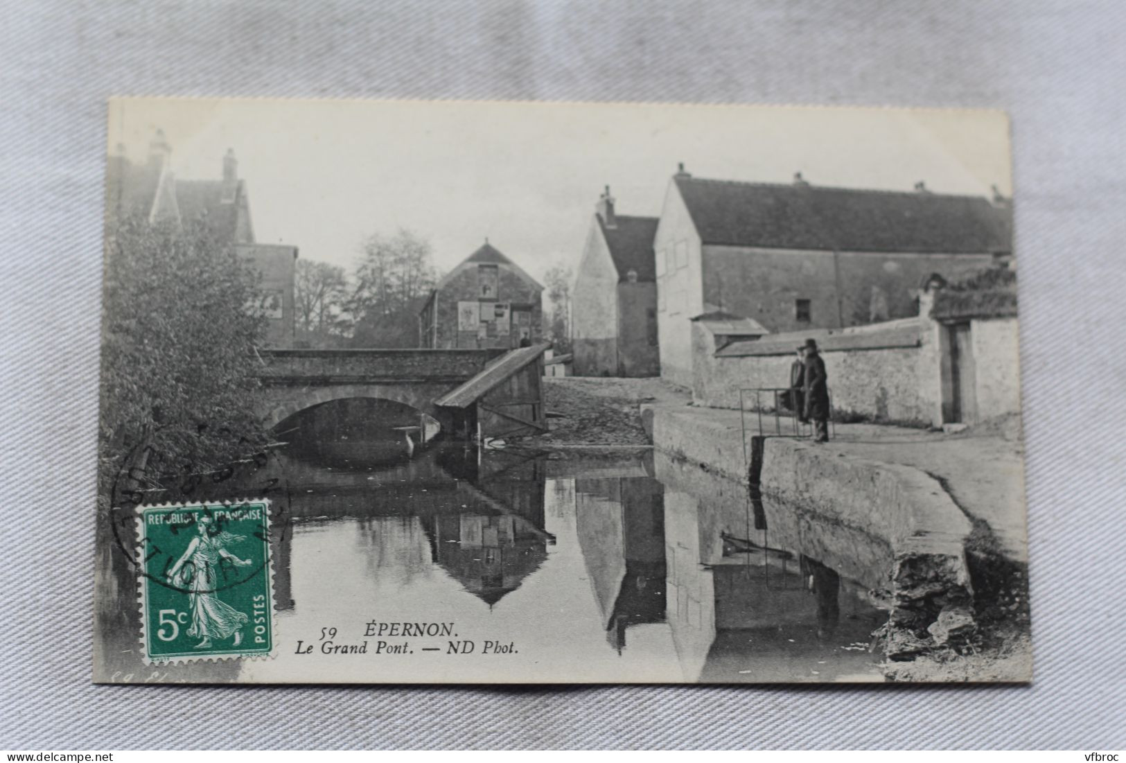 Cpa 1912, Epernon, le grand pont, Eure et Loir 28
