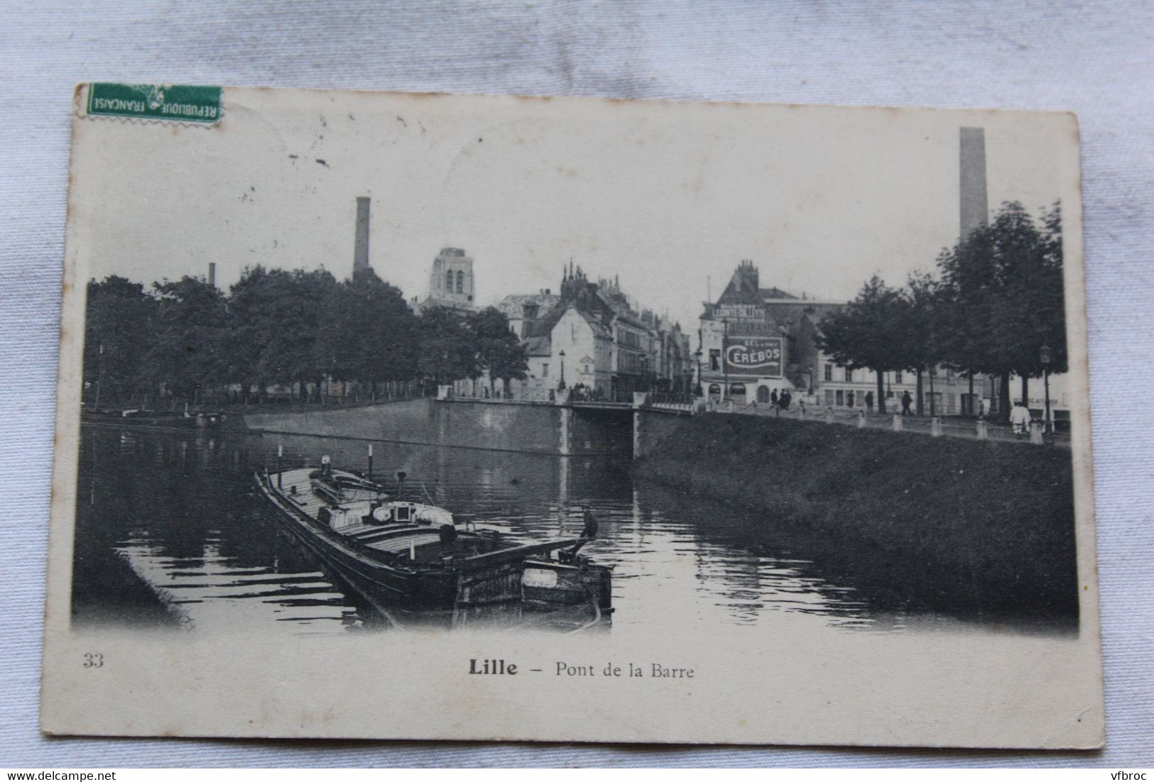 Cpa 1912, Lille, pont de la Barre, Nord 59