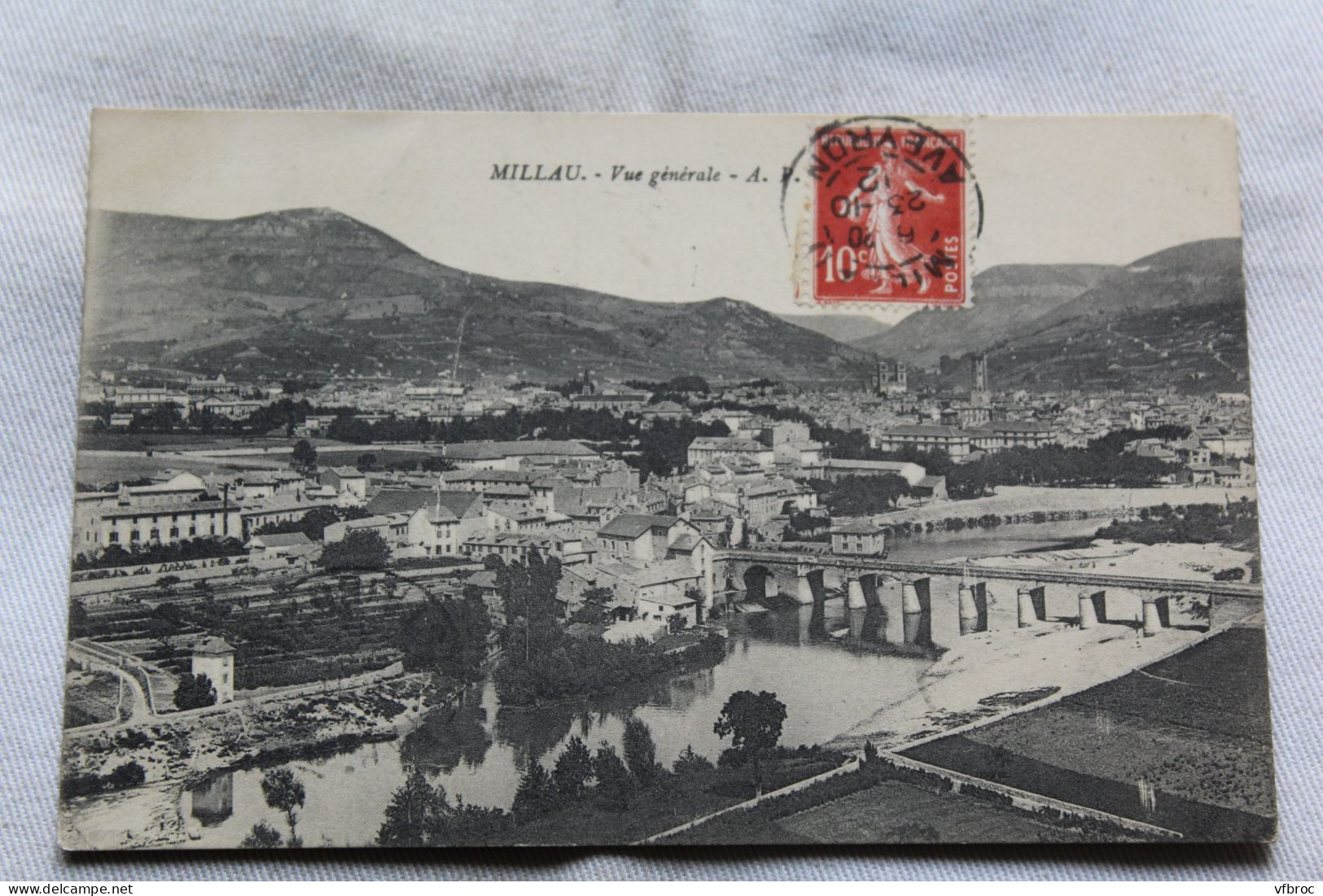 Cpa 1912, Millau, vue générale, Aveyron 12