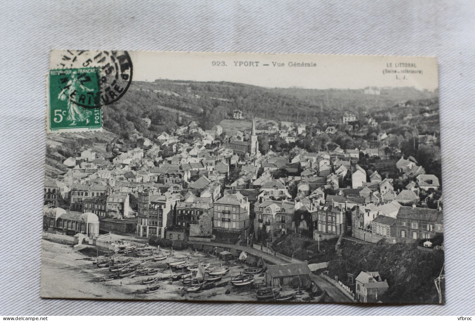 Cpa 1912, Yport, vue générale, Seine Maritime 76