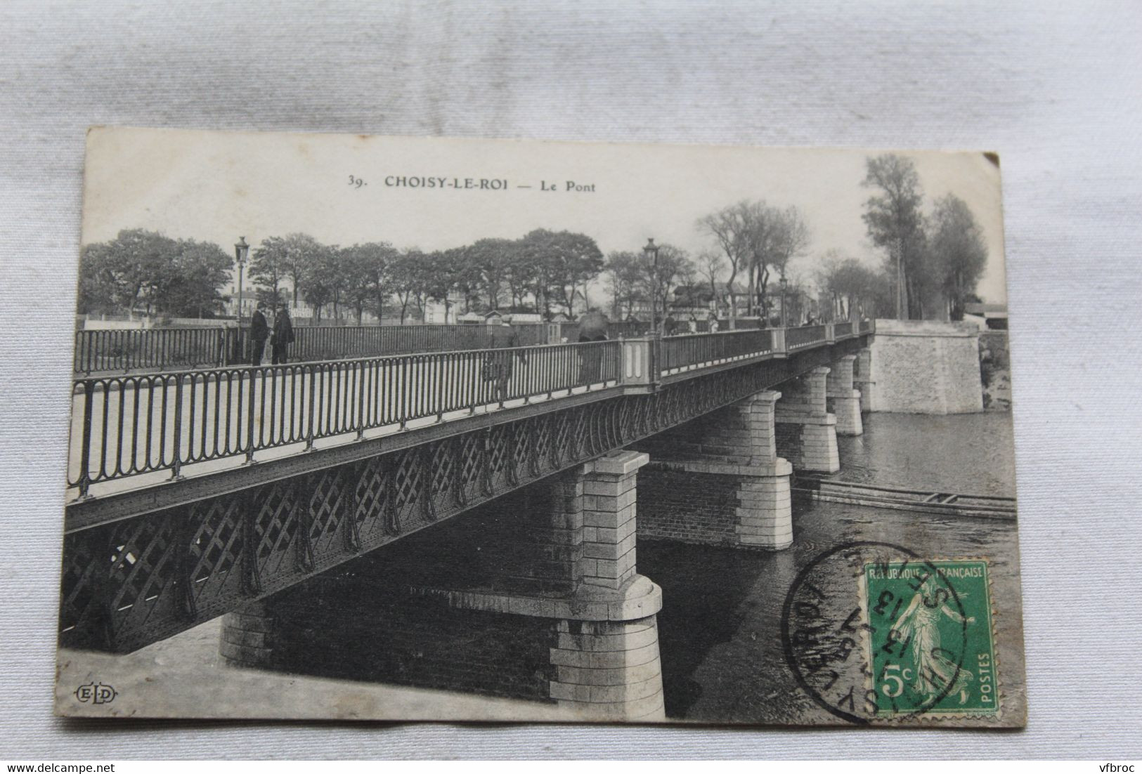 Cpa 1913, Choisy le roi, le pont, Val de Marne 94