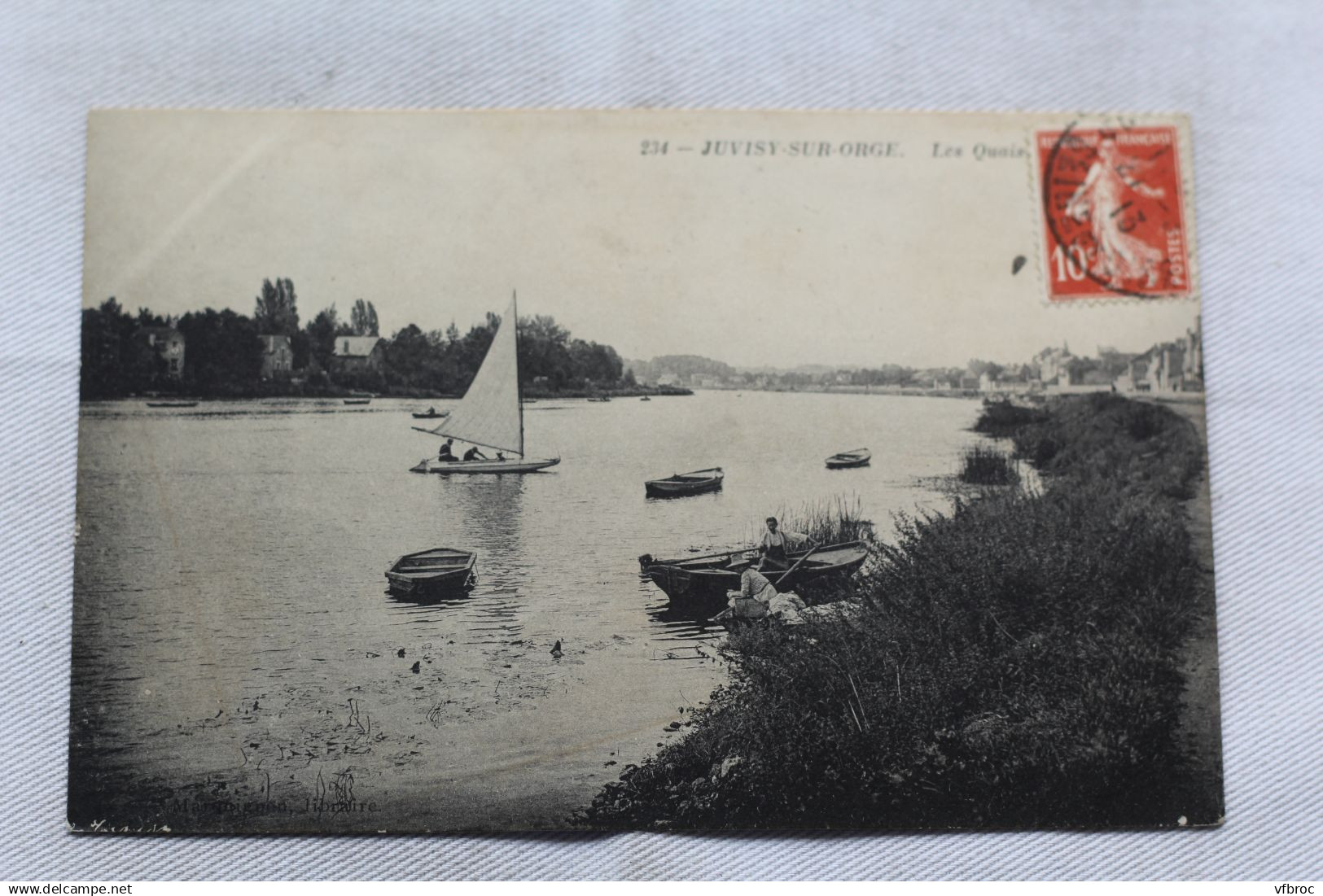 Cpa 1913, Juvisy sur Orge, les quais, Essonne 91