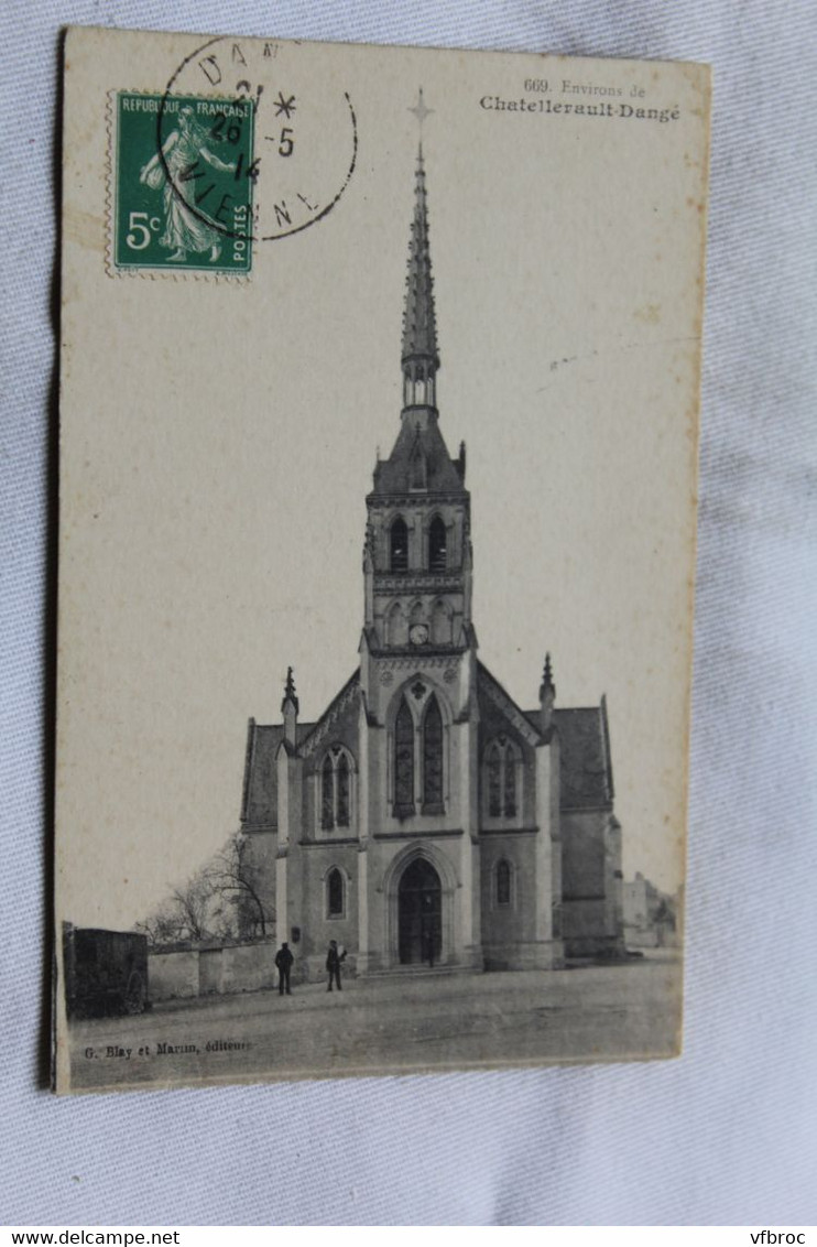 Cpa 1914, environs de Chatellerault Dangé, Vienne 86