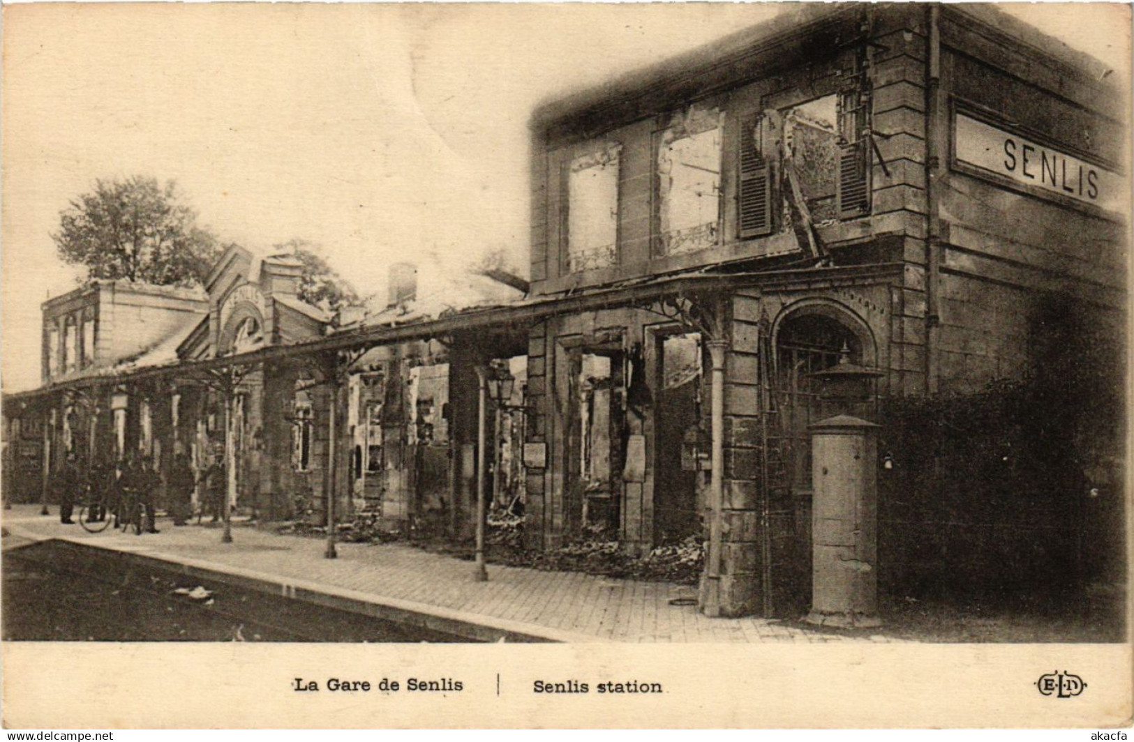 CPA 1914 - La Gare de SENLIS - SENLIS Station (291640)