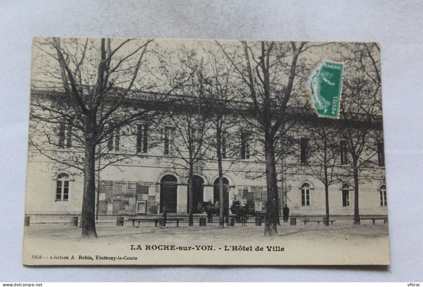 Cpa 1914, la Roche sur Yon, l'hôtel de ville, Vendée 85