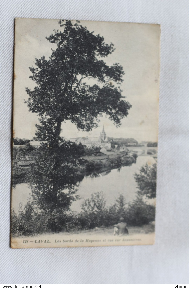 Cpa 1914, Laval, les bords de la Mayenne et vus Avesnières, Mayenne 53
