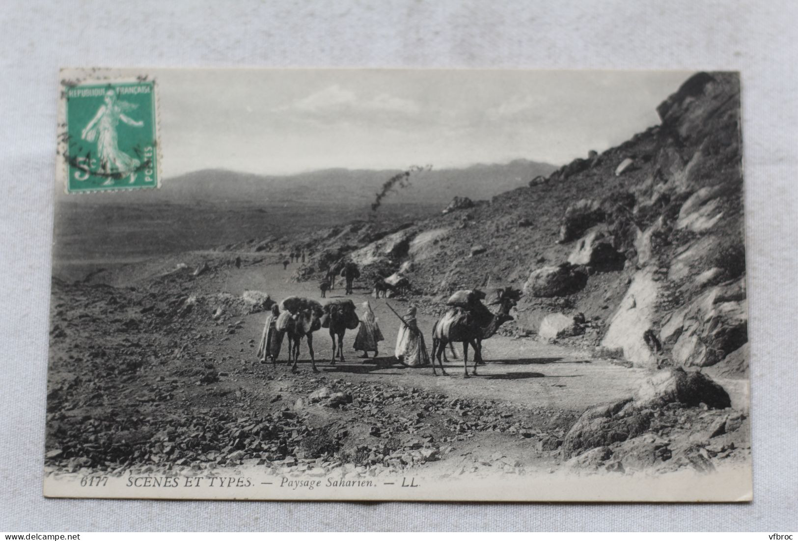 Cpa 1914, paysage Saharien, scènes et types, Algérie