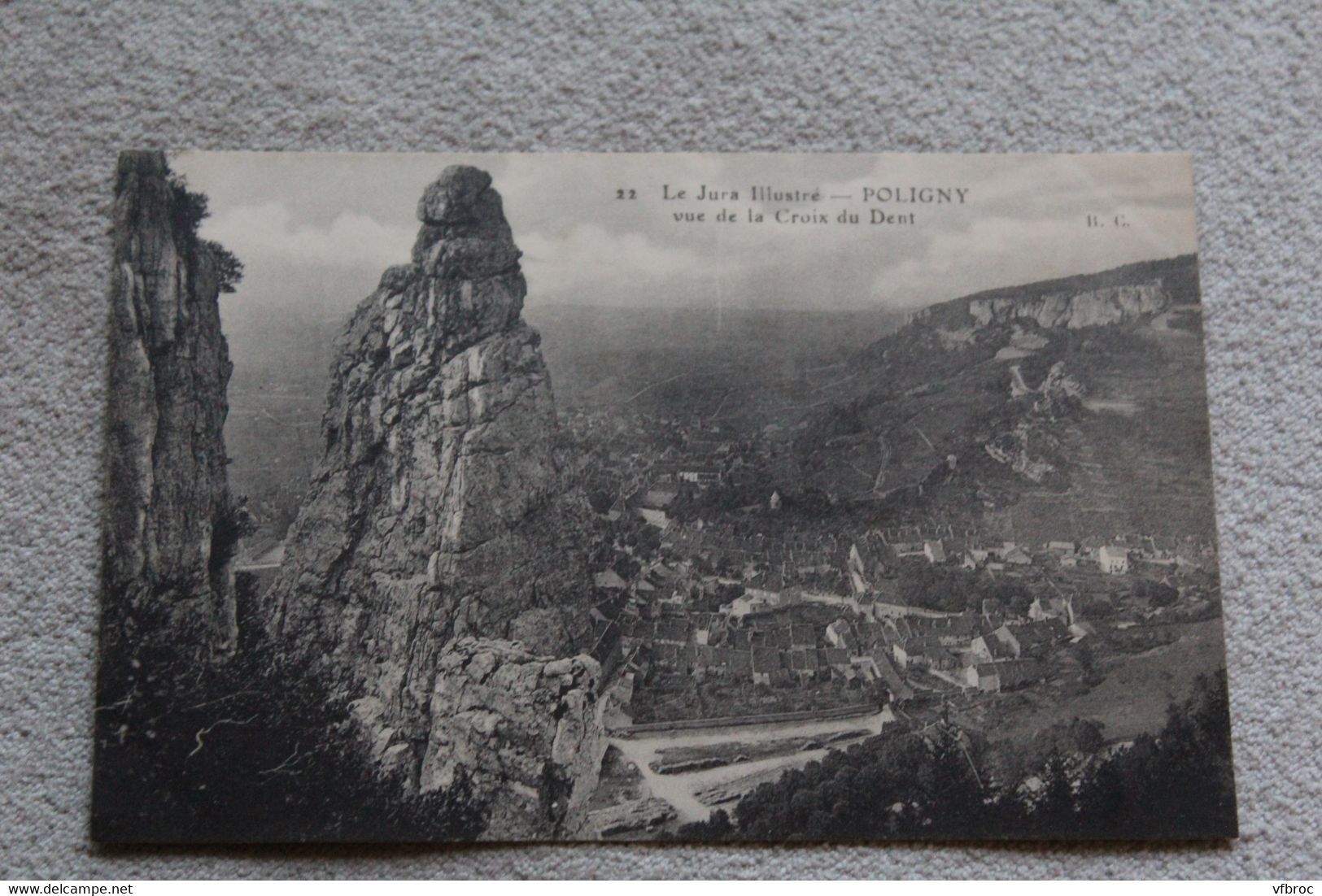 Cpa 1914, Poligny, vue de la Croix du Dent, Jura 39