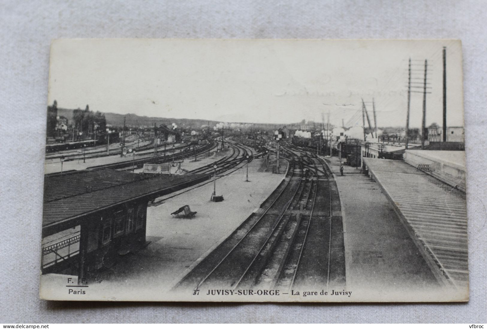 Cpa 1915, Juvisy sur Orge, la gare de Juvisy, Essonne 91