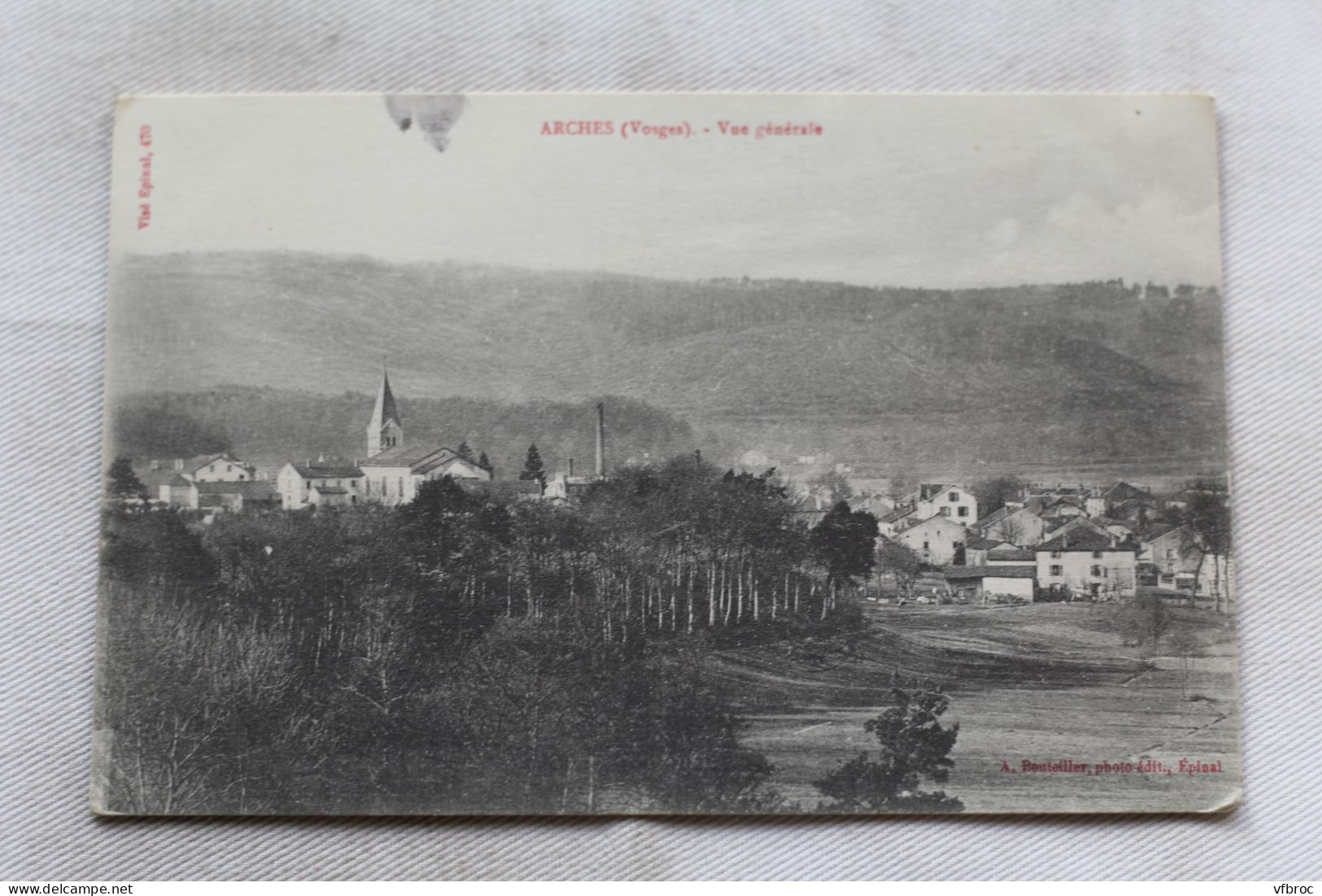 Cpa 1916, Arches, vue générale, Vosges 88