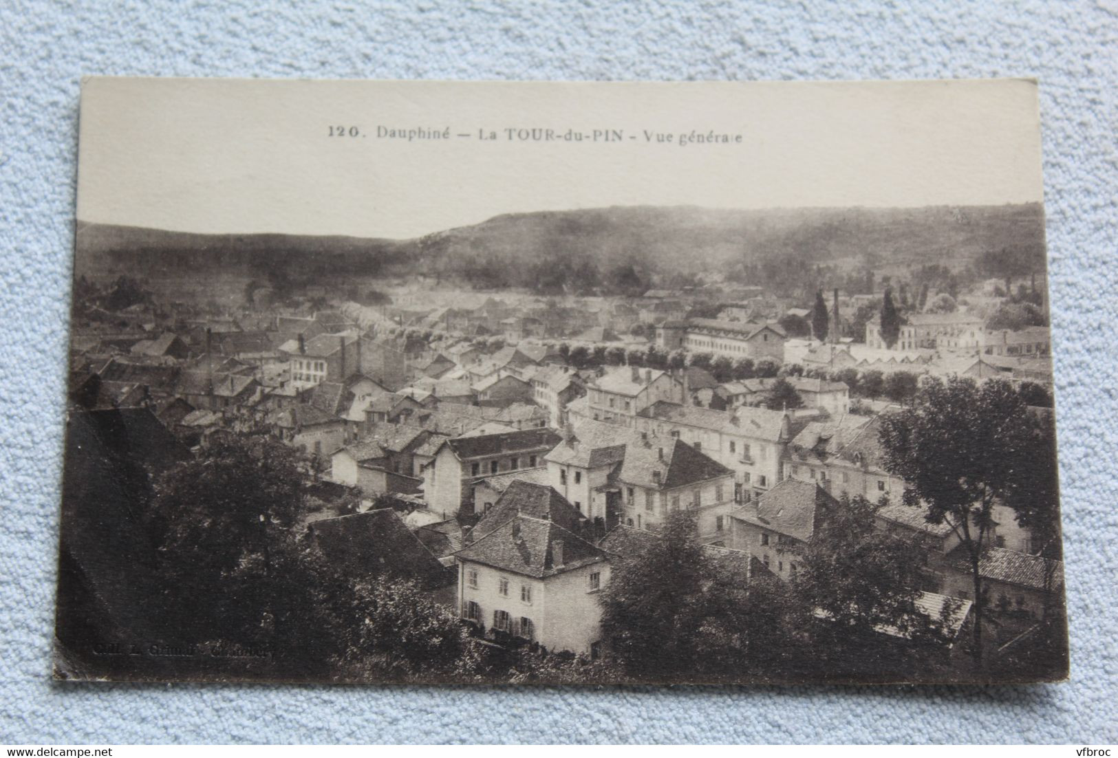 Cpa 1916, la Tour du Pin, vue générale, Isère 38