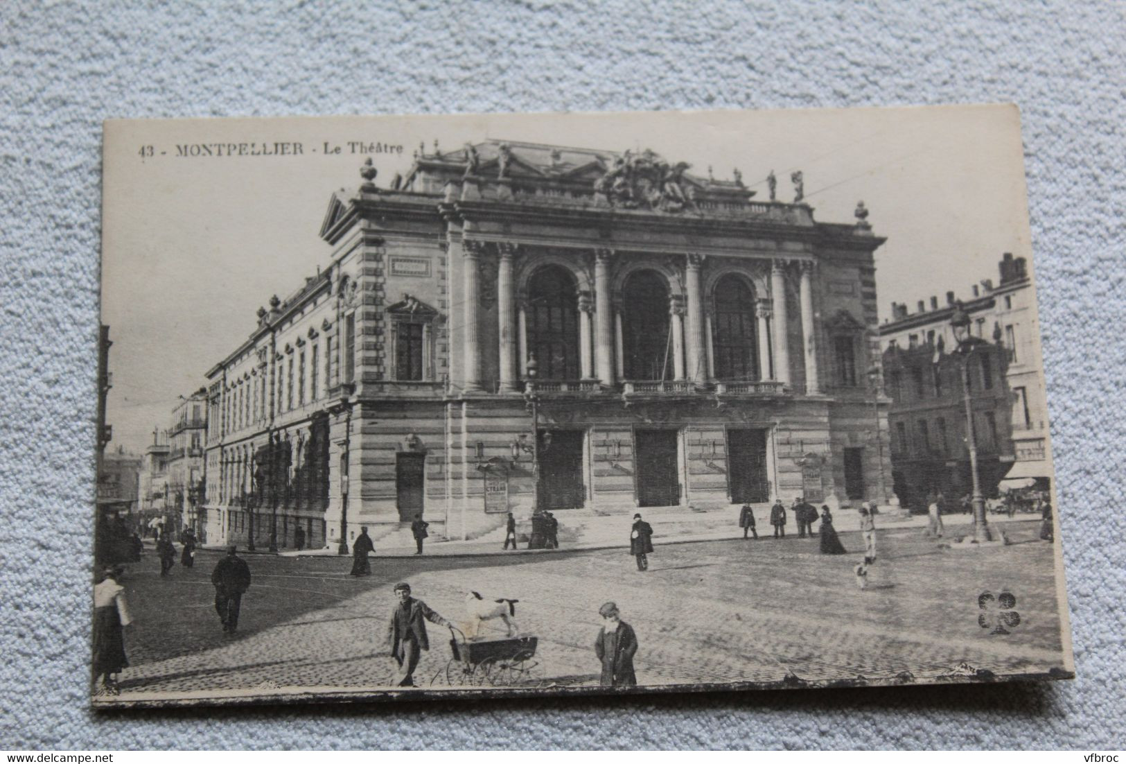 Cpa 1916, Montpellier, le théâtre, Hérault 34