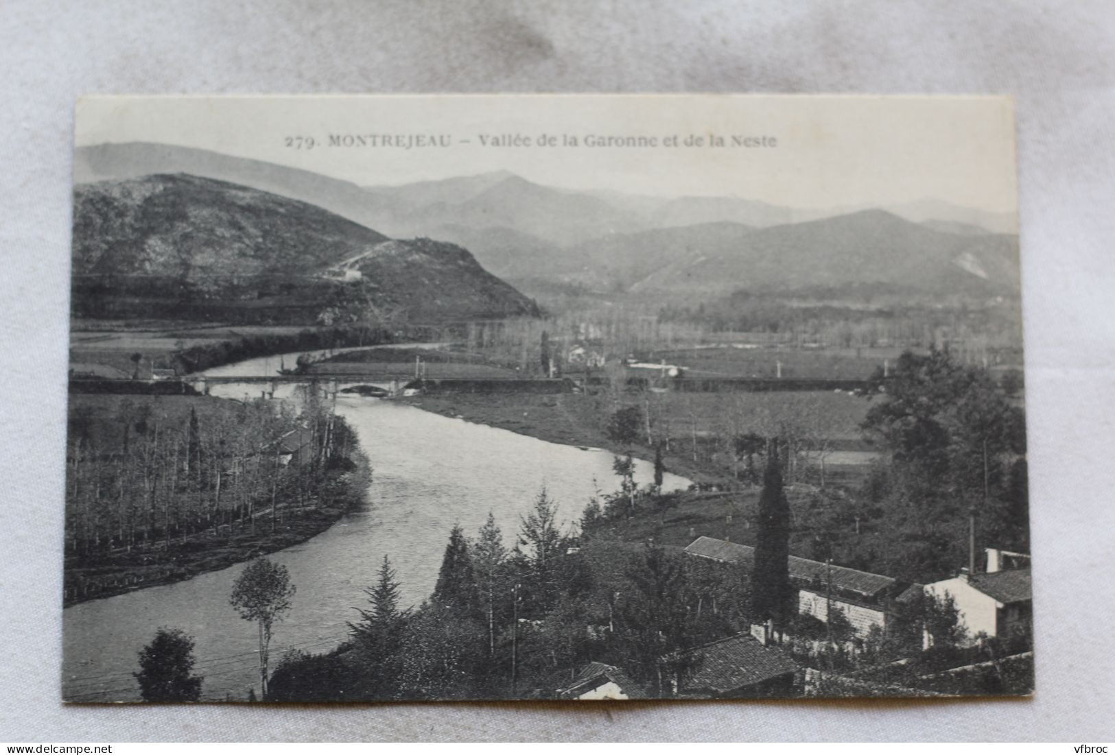 Cpa 1916, Montréjeau, vallée de la Garonne et la Neste, Haute Garonne 31