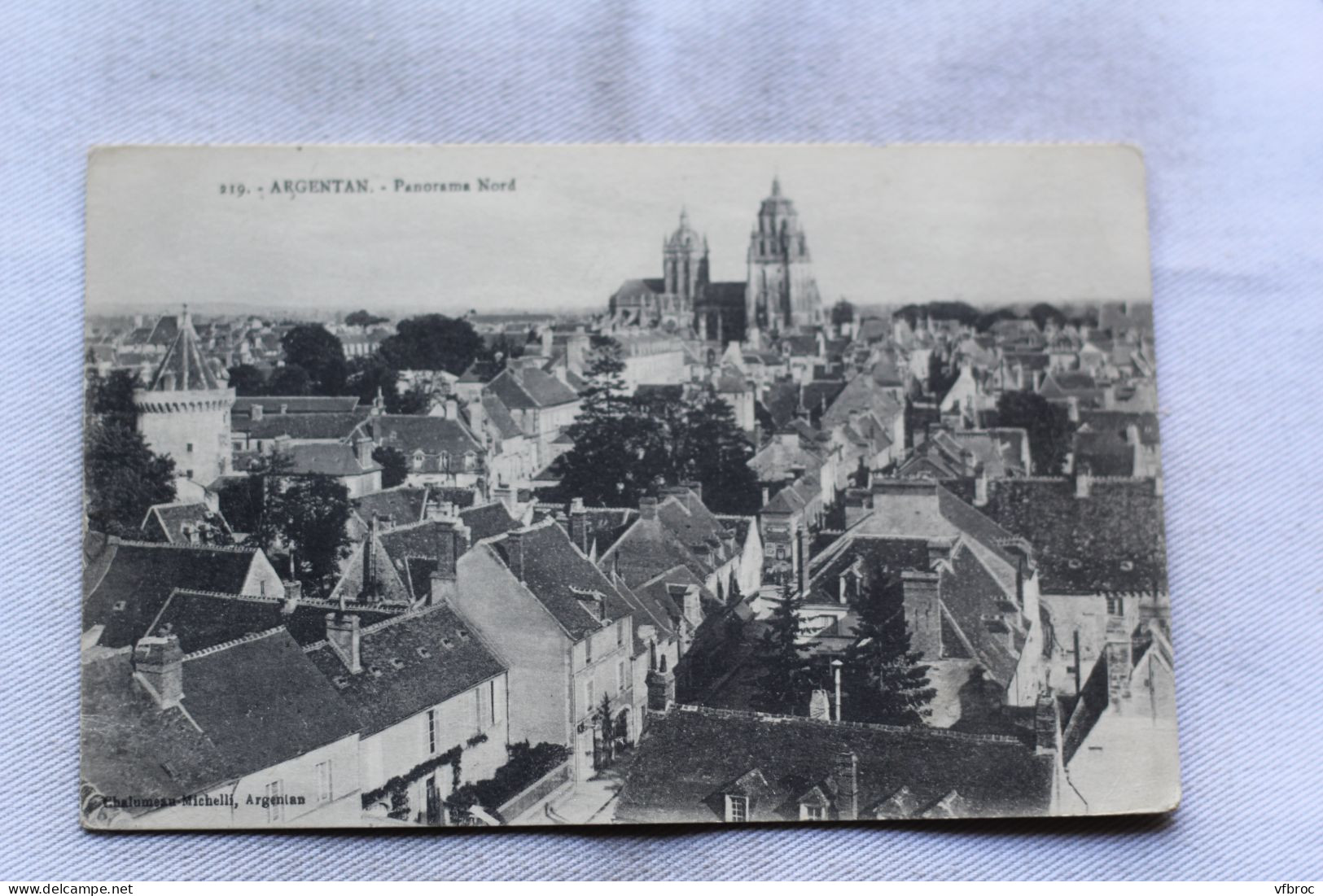 Cpa 1917, Argentan, panorama Nord, Orne 61