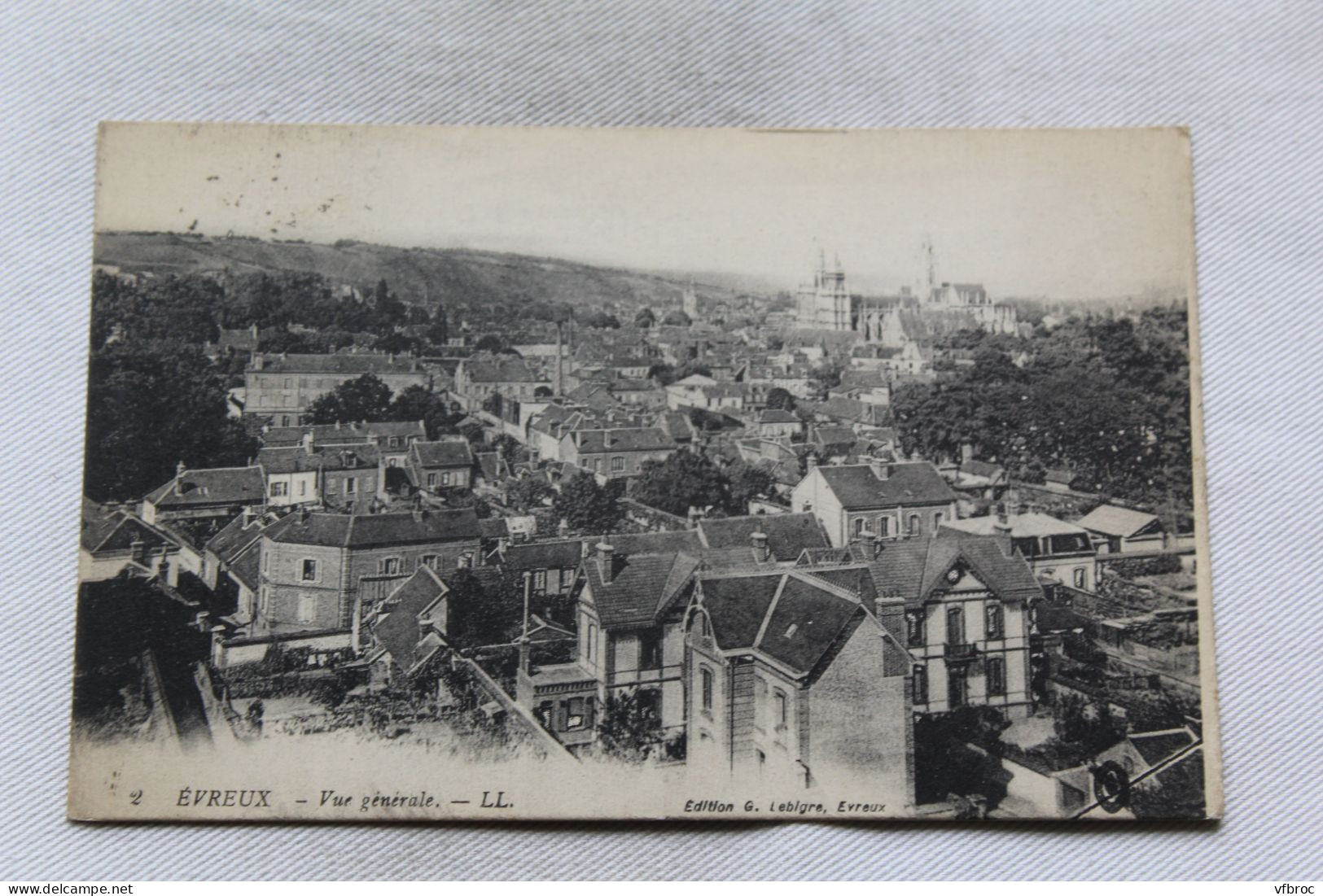 Cpa 1917, Evreux, vue générale, Eure 27