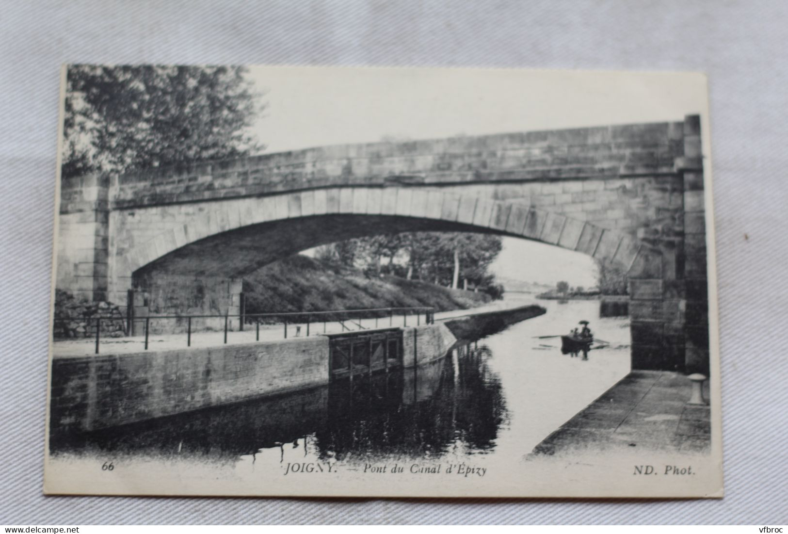 Cpa 1917, Joigny, pont du canal d'Epizy, Yonne 89