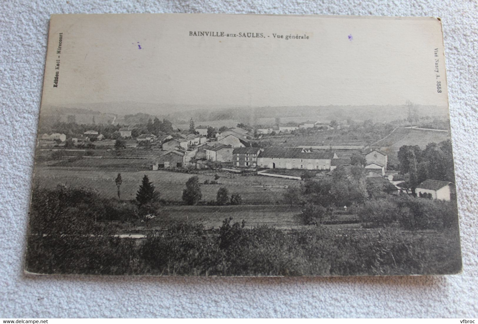 Cpa 1918, Bainville aux Saules, vue générale, Vosges