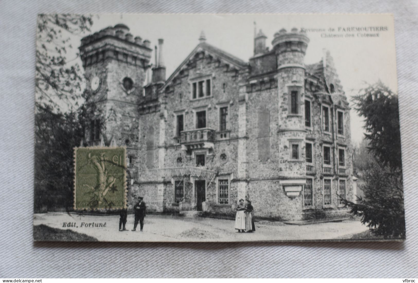 Cpa 1919, environs de Faremoutiers, château des Coteaux, Seine et Marne 77