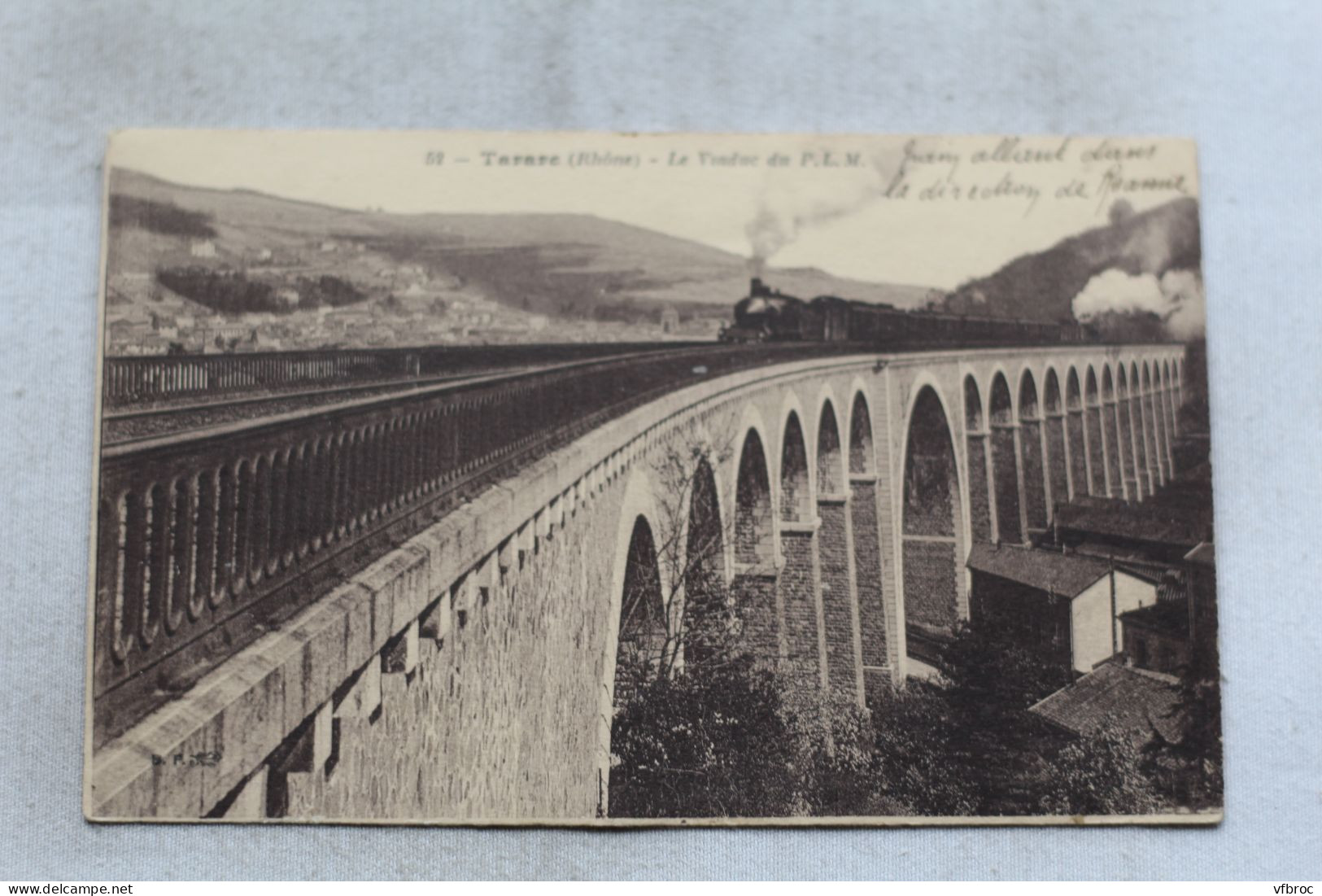 Cpa 1920, Tarare, le viaduc du PLM, Rhône 69