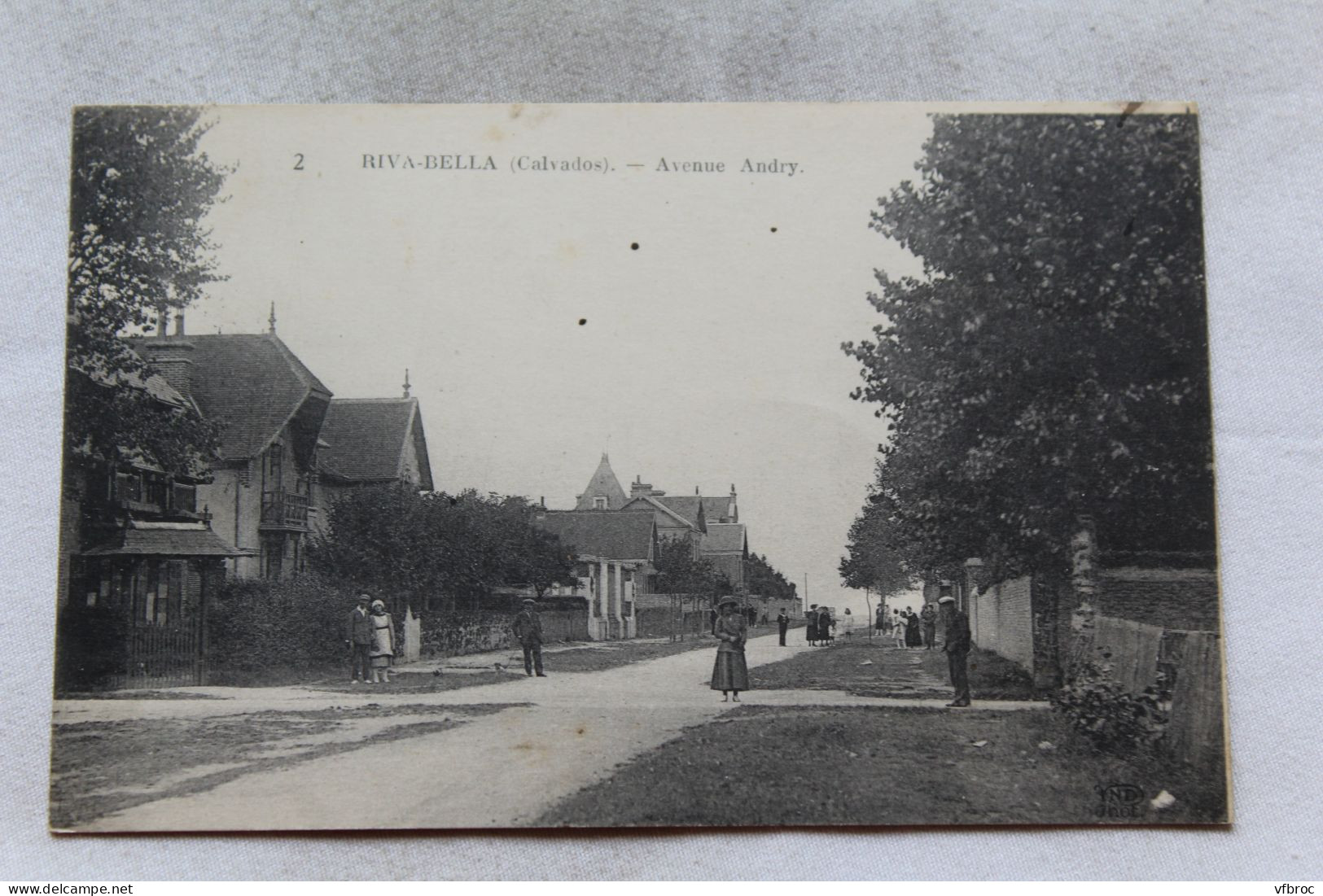 Cpa 1921, Riva Bella, avenue Andry, Calvados 14
