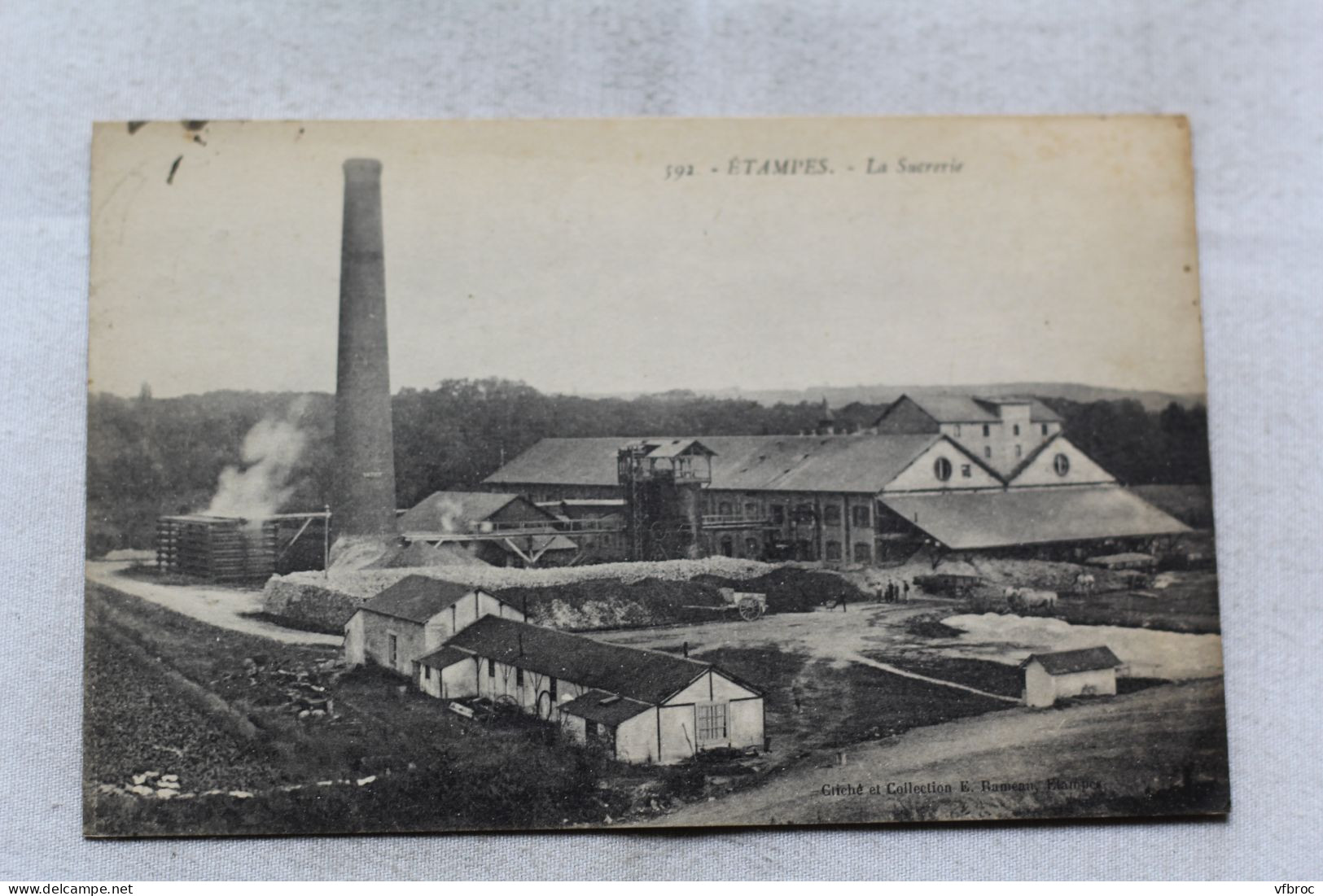 Cpa 1923, Etampes, la sucrerie, Essonne 91