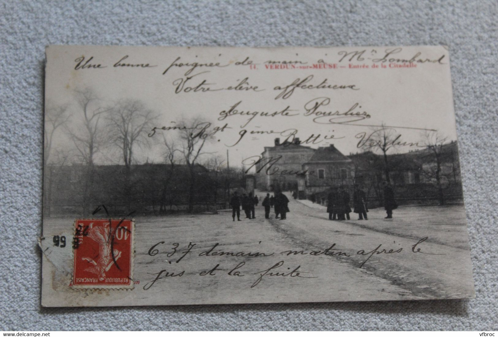 Cpa 1923, Verdun sur Meuse, entrée de la citadelle, Meuse 55