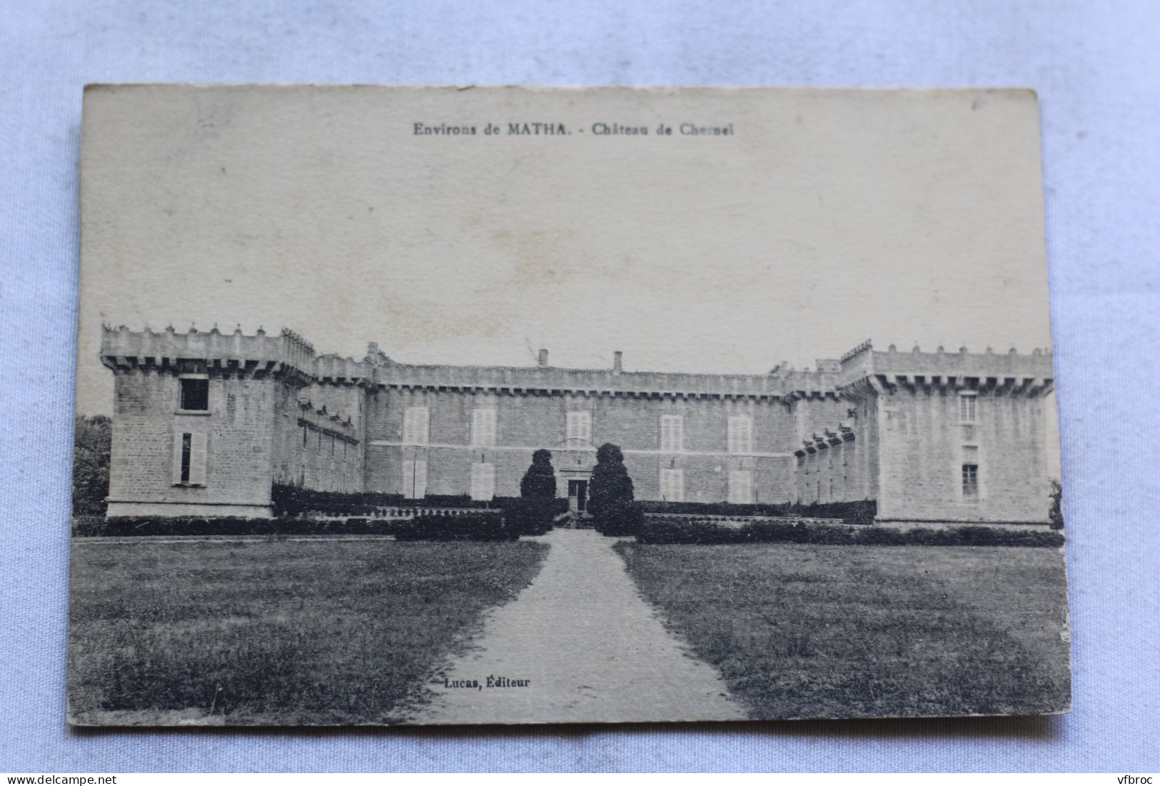 Cpa 1924, château de Chesnel, environs de Matha, Charente Maritime 17