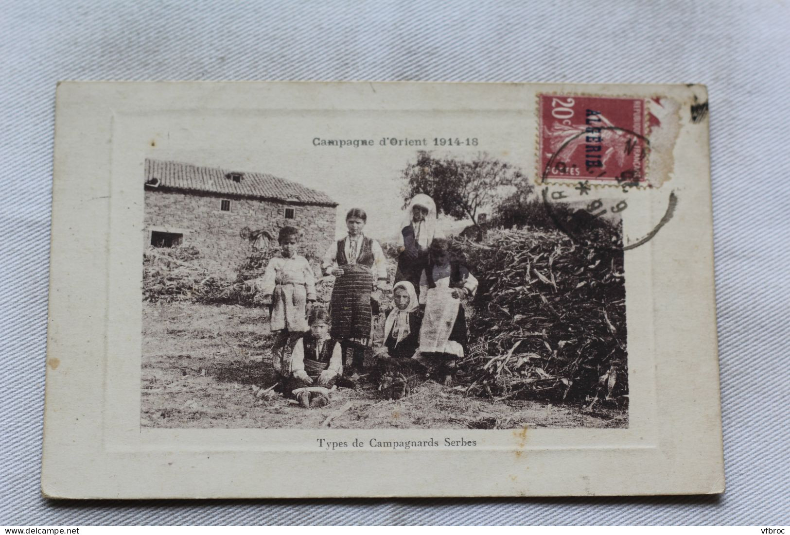 Cpa 1925, types de campagnards Serbes, Serbie