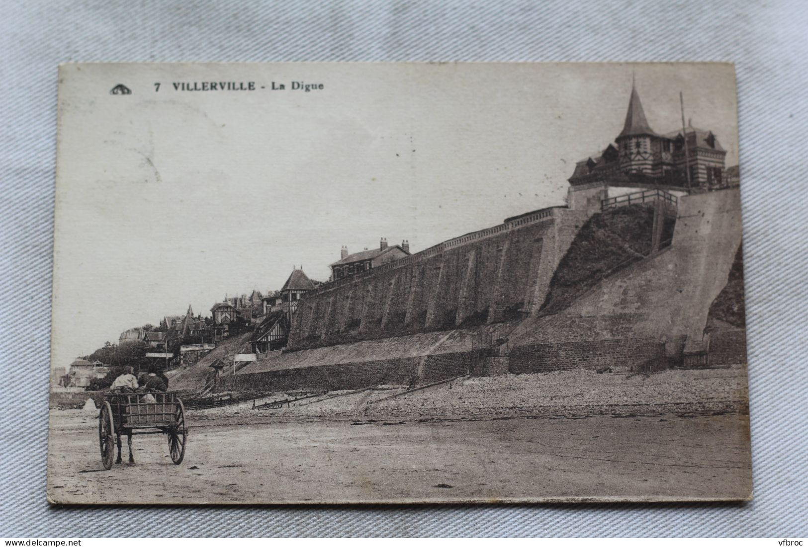 Cpa 1926, Villerville, la digue, Calvados 14