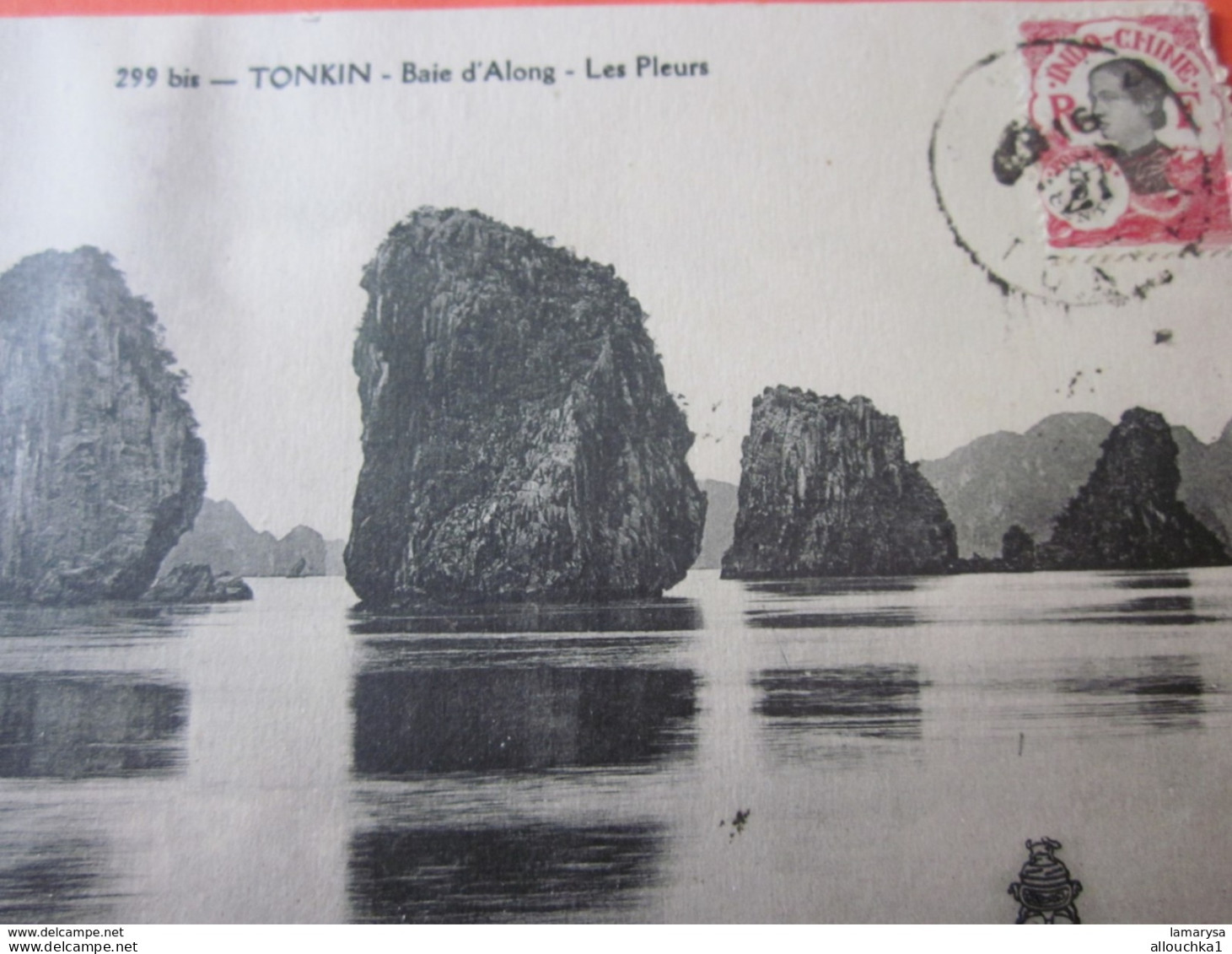 CPA 1927 Carte Postale Thème  Événement TONKIN Baie d'Along  Cochinchine Indochine Asie  Viêt-Nam Mandat français