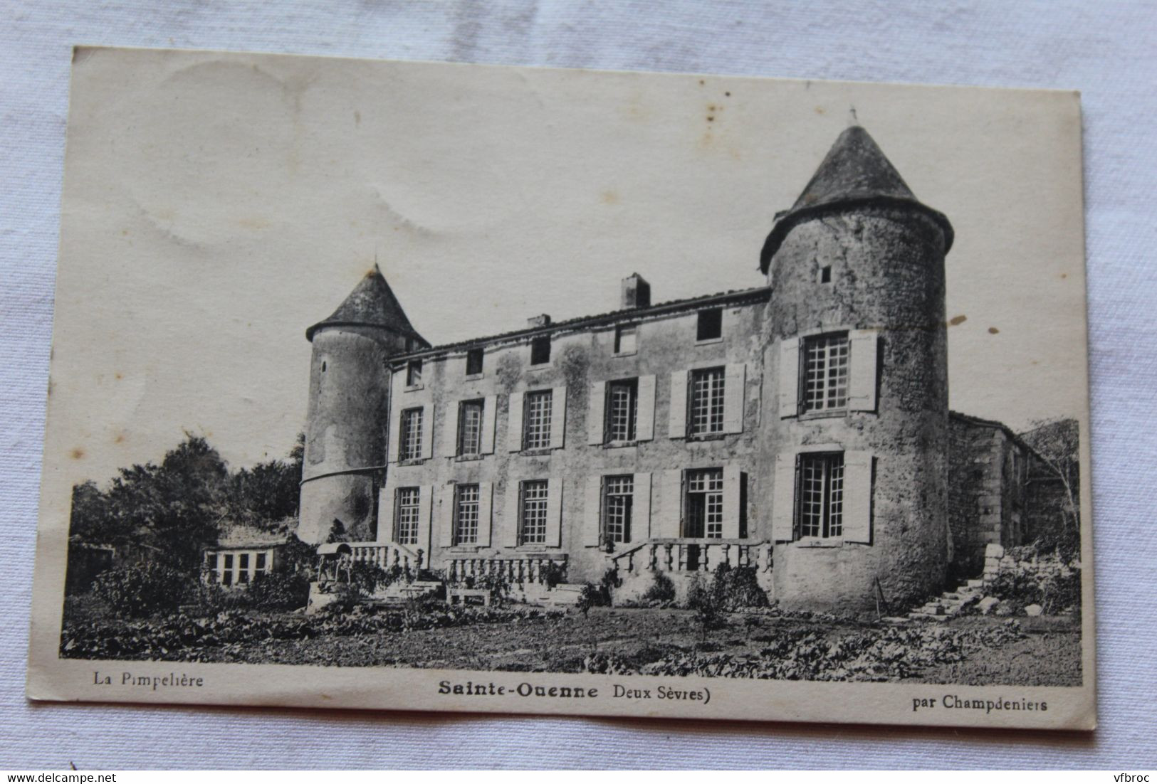 Cpa 1927, Sainte Ouenne, la Pimpelière, Deux Sèvres 79