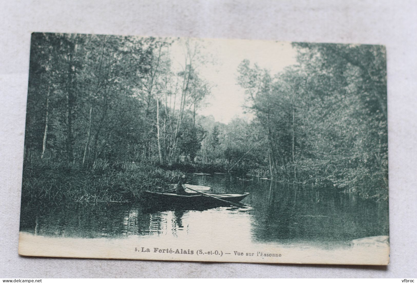 Cpa 1929, La Ferté Alais, vue sur l'Essonne, Essonne 91