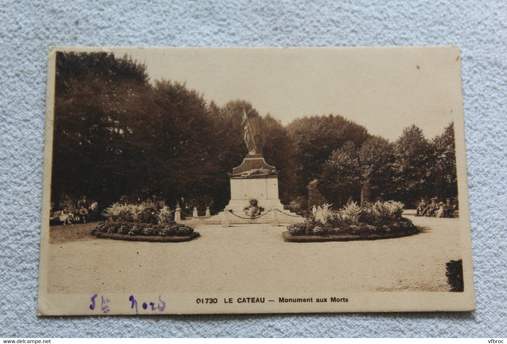 Cpa 1931, le Cateau, monument aux morts, Nord 59