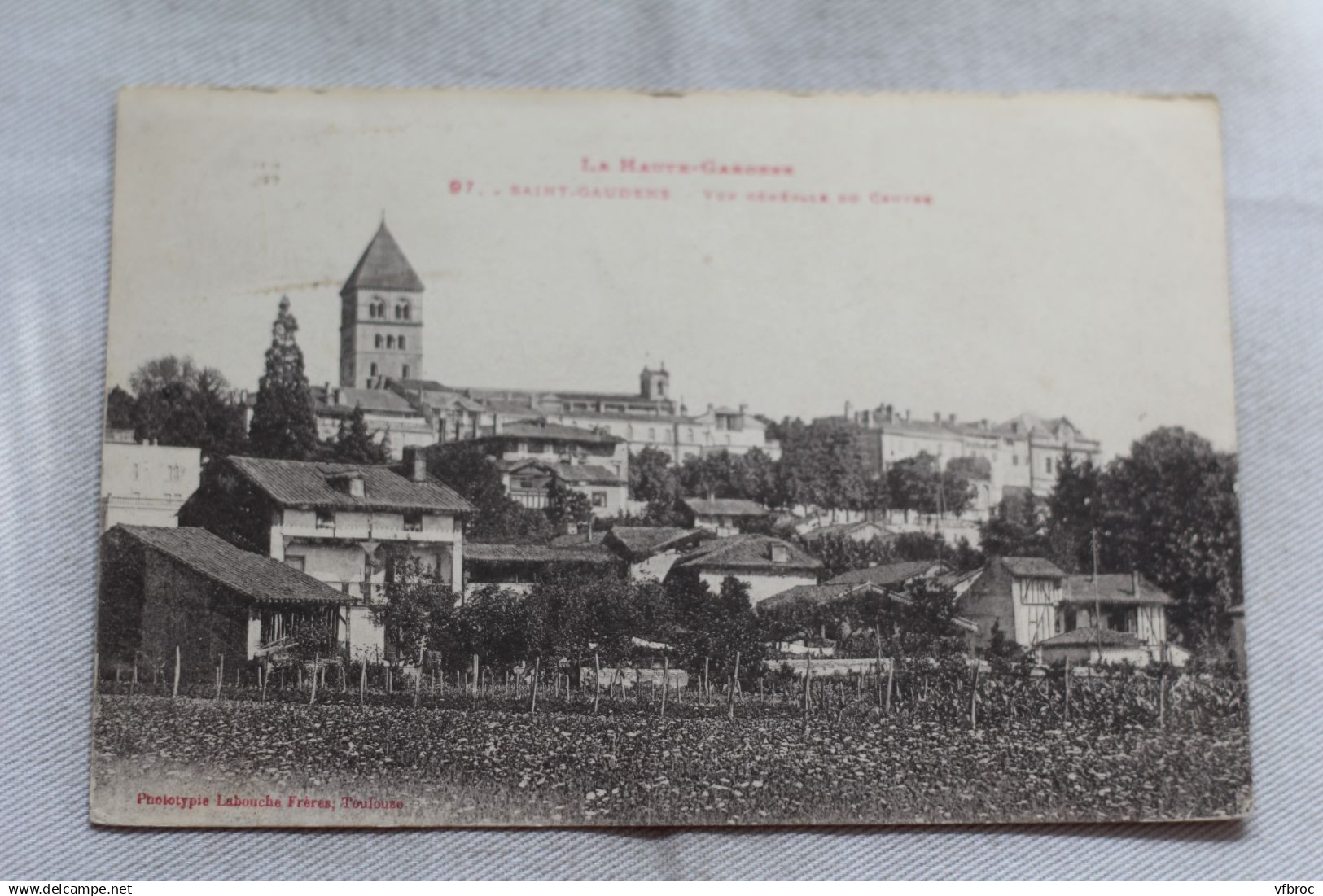 Cpa 1931, Saint Gaudens, vue générale du centre, Haute Garonne 31