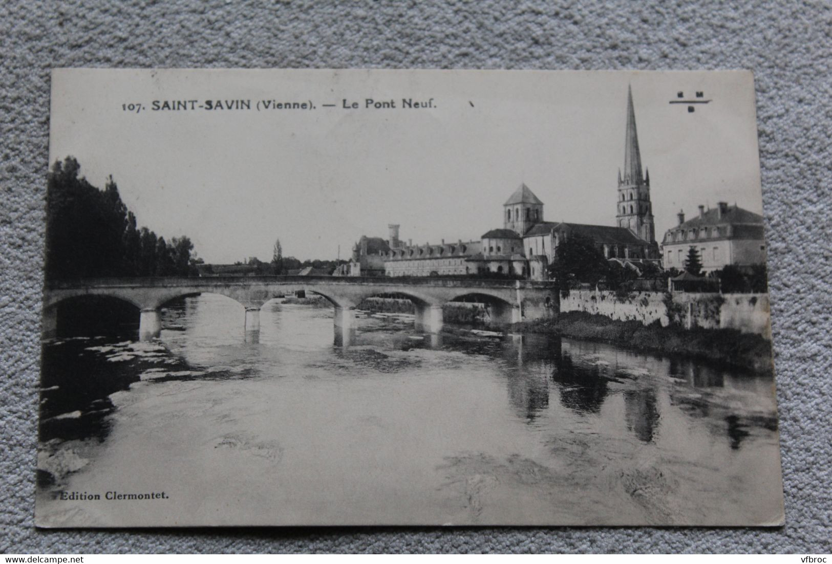 Cpa 1931, Saint Savin, le pont neuf, Vienne 86