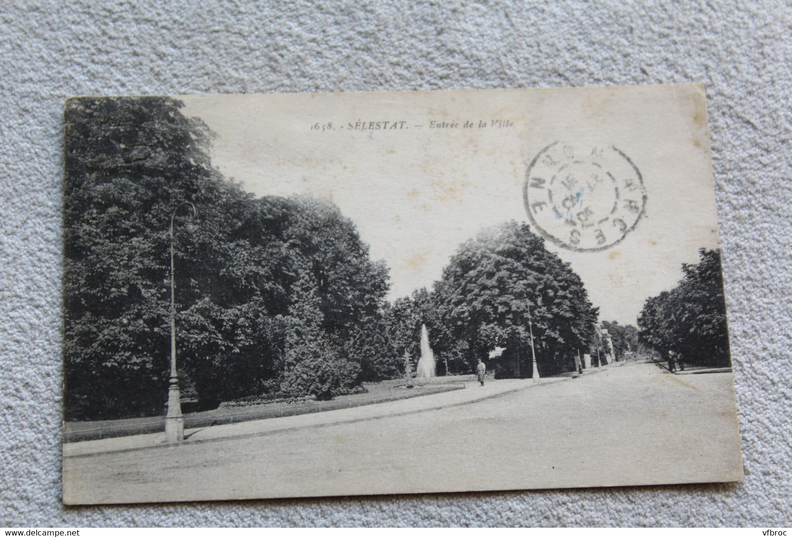 Cpa 1931, Selestat, entrée de la ville, bas Rhin 67