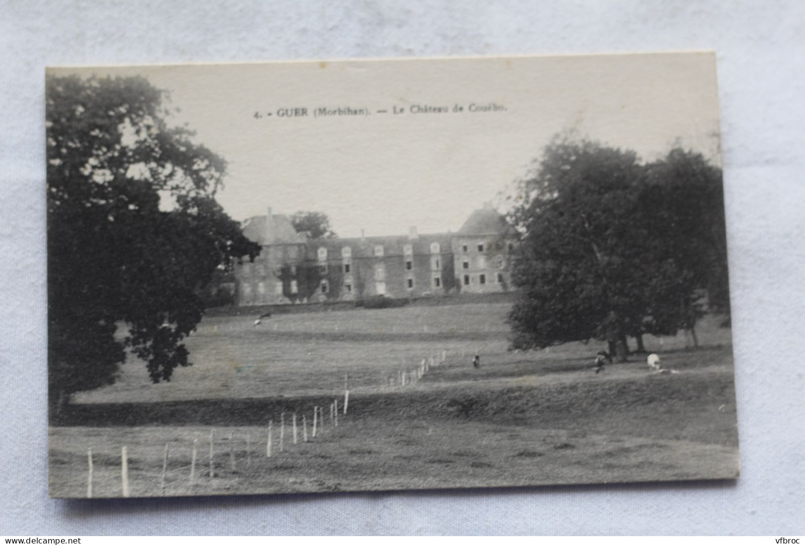 Cpa 1932, Guer, le château de Couebo, Morbihan 56