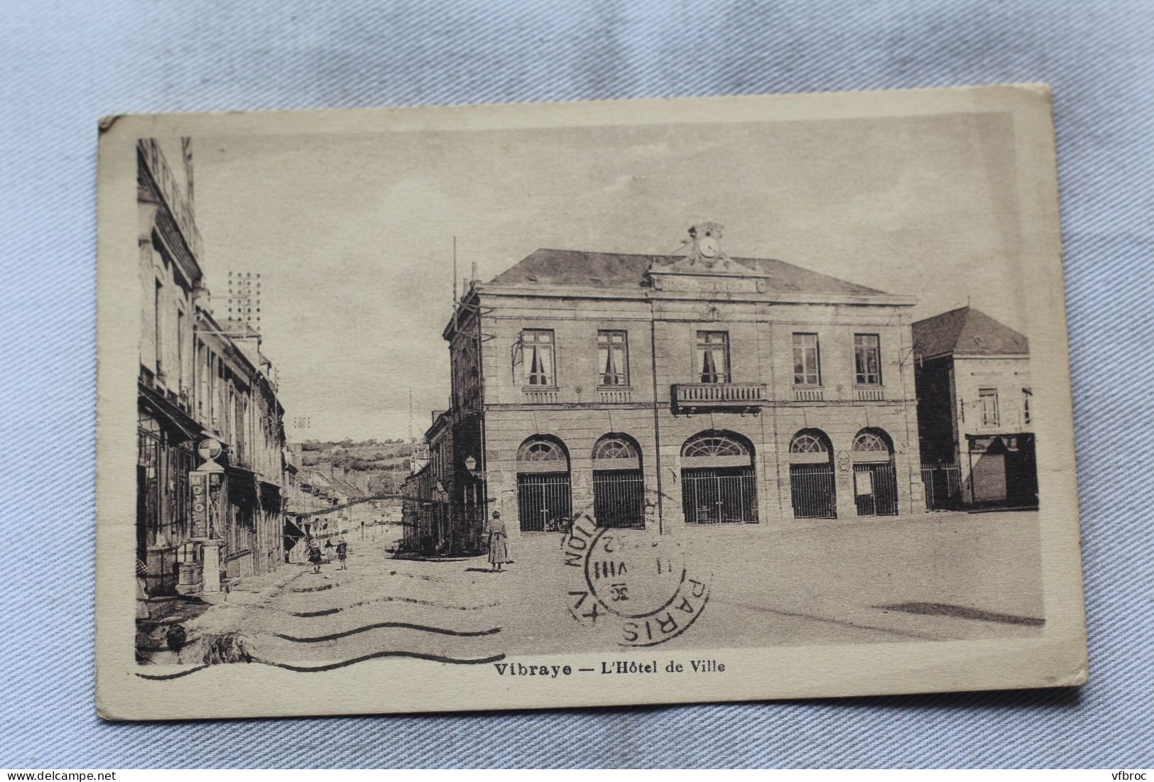 Cpa 1932, Vibraye, l'hôtel de ville, Sarthe 72