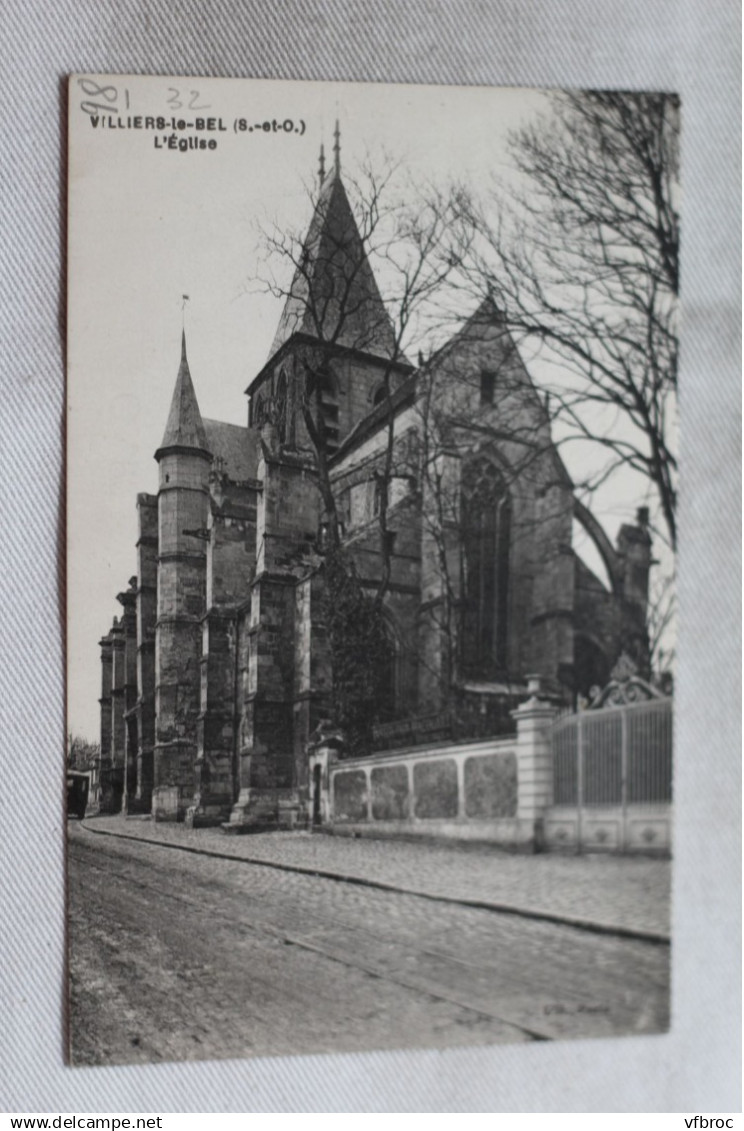 Cpa 1932, Villiers le Bel, l'église, Val d'Oise 95