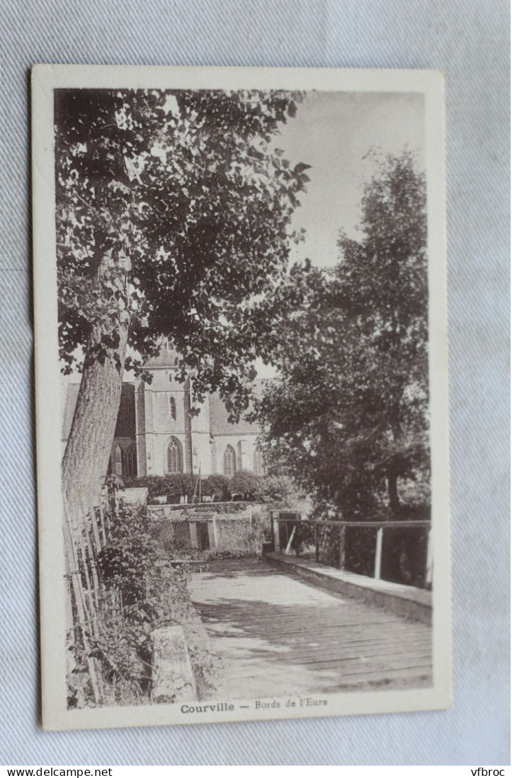 Cpa 1934, Courville, bords de l'Eure, Eure et Loir 28