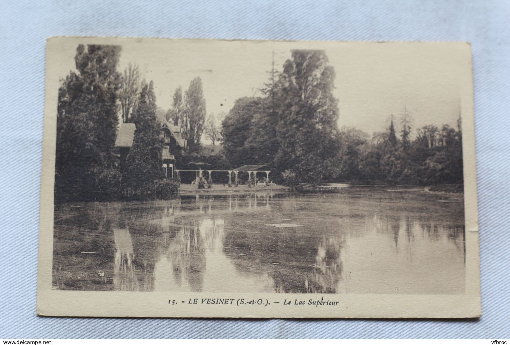 Cpa 1934, Le Vésinet, le lac supérieur, Yvelines 78