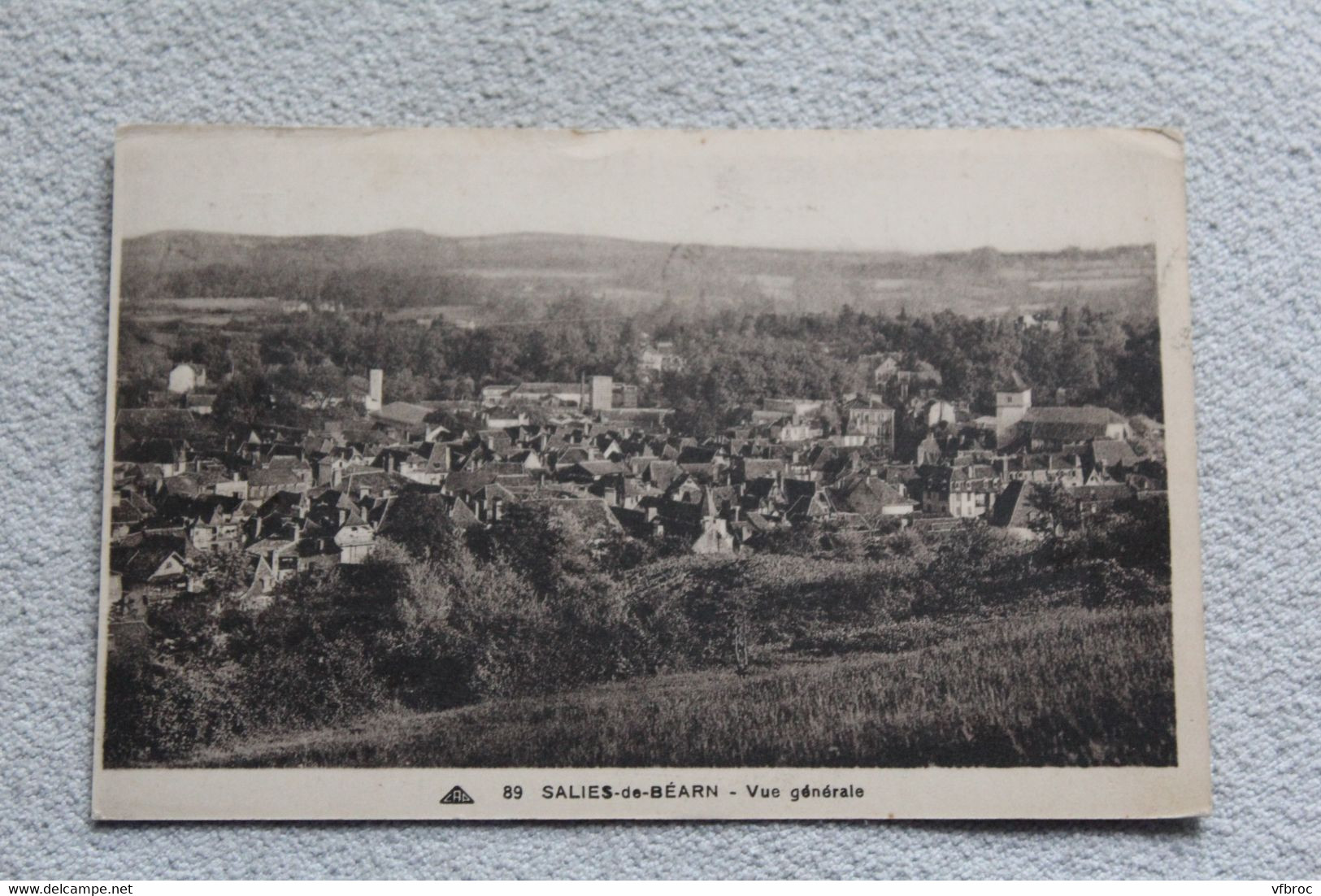 Cpa 1936, Salies de Béarn, vue générale, Pyrénées atlantiques 64