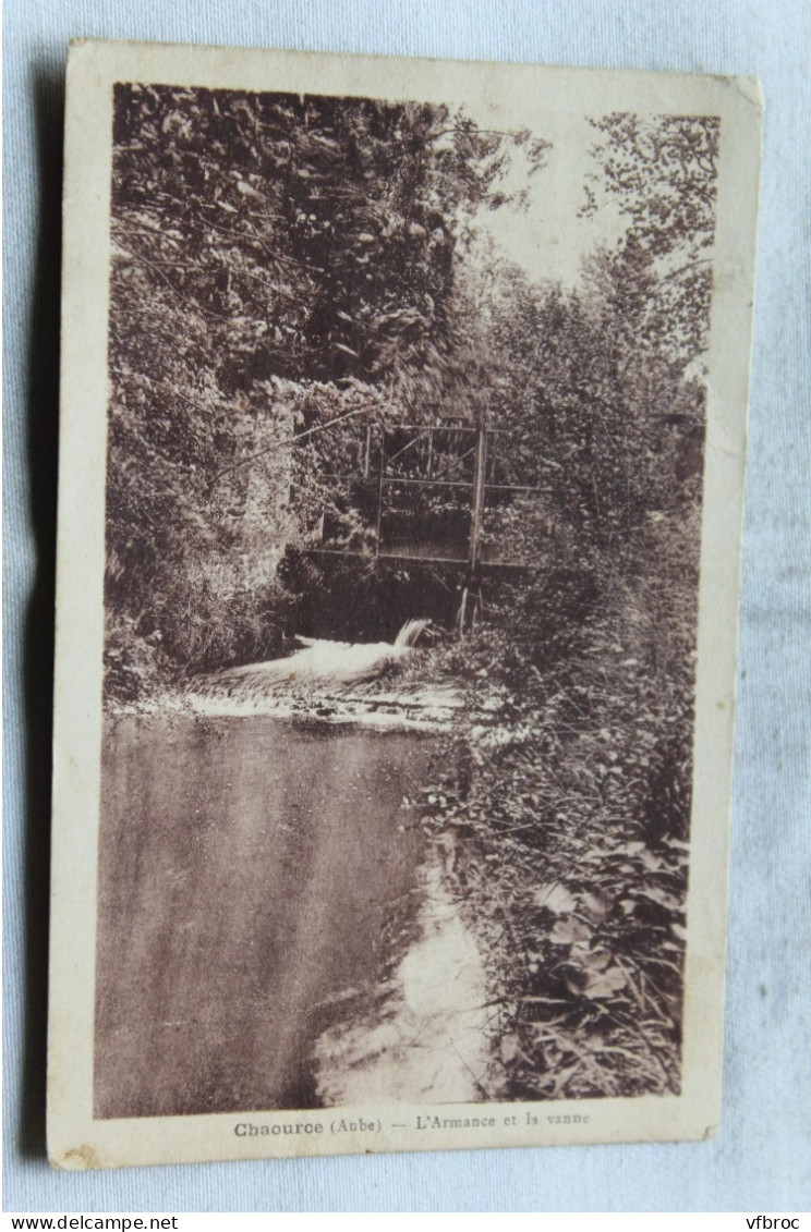 Cpa 1941, Chaource, l'Armance et la vanne, Ain 01