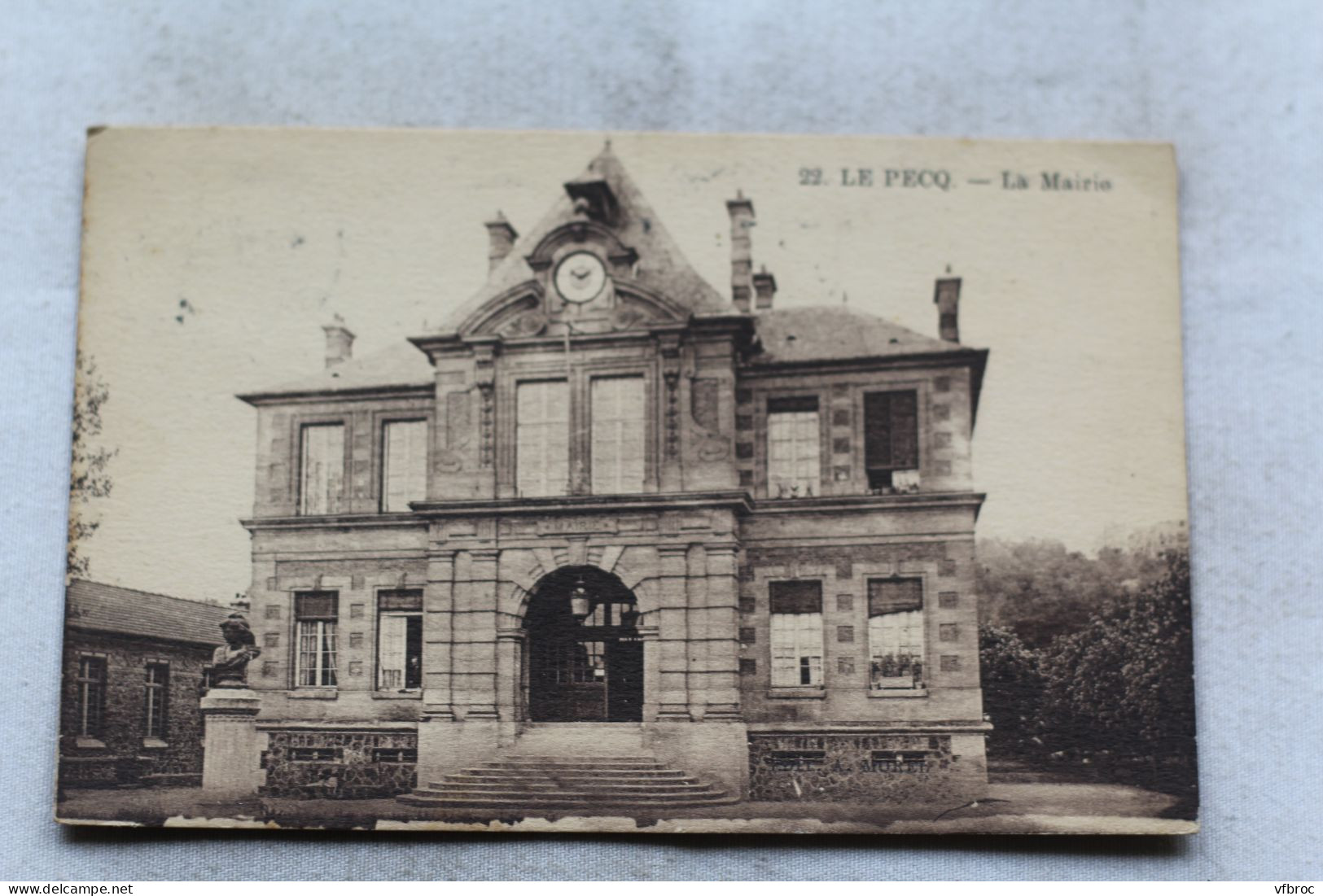 Cpa 1947, le Pecq, la mairie, Yvelines 78