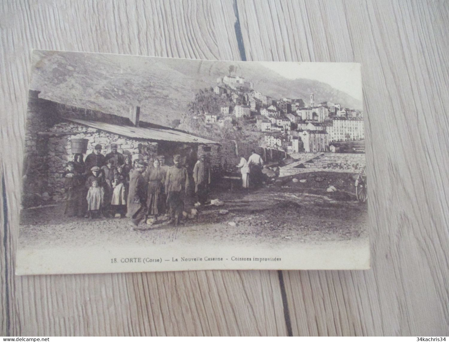 CPA 20 2B Haute Corse la nouvelle caserne cuisines improvisées