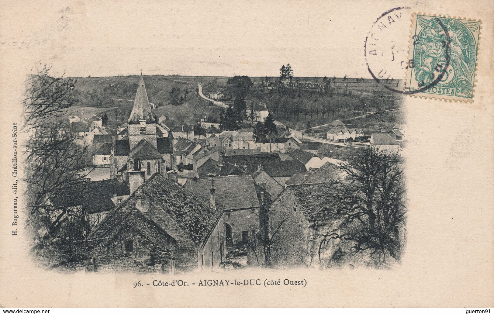 (CPA 21)  AIGNAY-LE-DUC (côté Ouest)