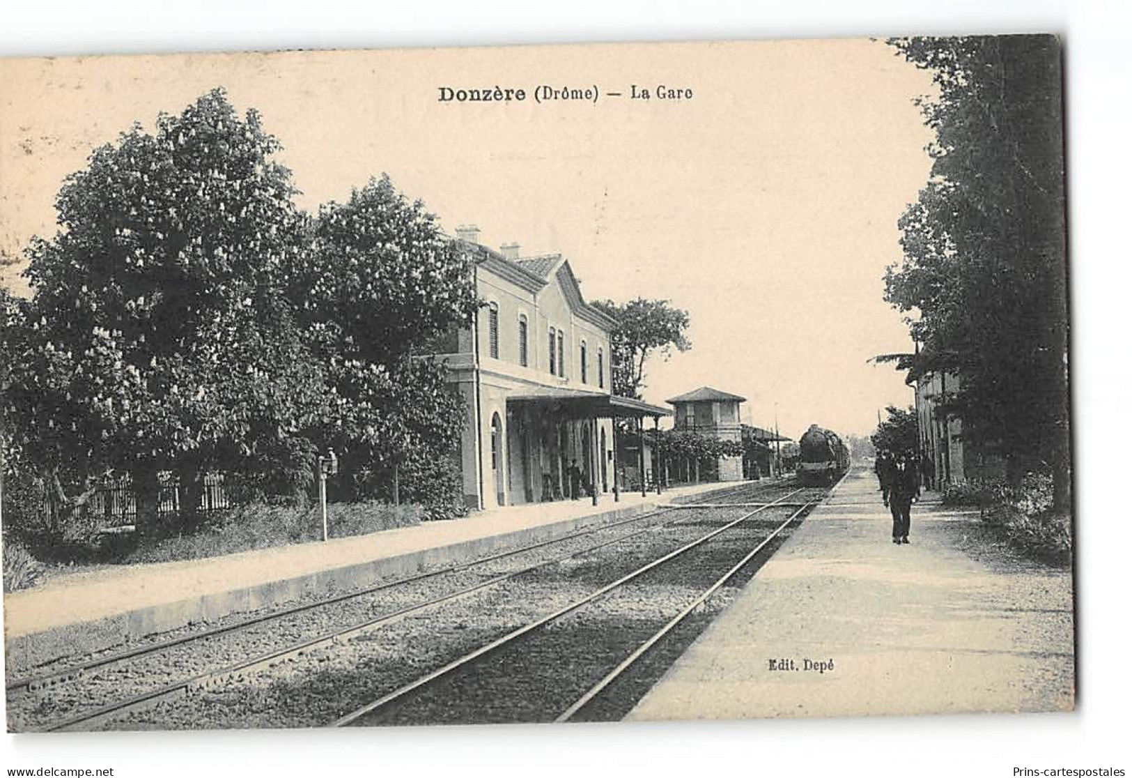 CPA 26 Donzère la gare