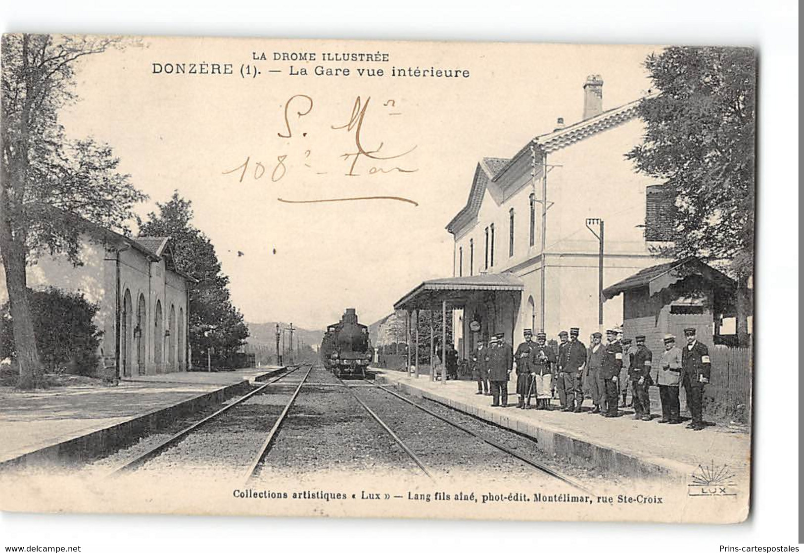 CPA 26 Donzere La Gare Train